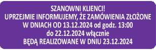 Czas pracy Grudzień 2024