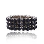 Efektowna bransoletka z czarnych kryształków