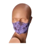 Maseczka na twarz wielorazowa fioletowa gwiazdki