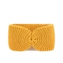 Klasyczna twarzowa opaska damska musztardowa