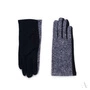 Melanżowe rękawiczki damskie czarno-granatowe