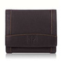 Mały portfel męski skórzany z ochroną RFID brązowy